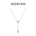 Geometric Drop Pendant Necklace