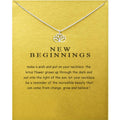 Minimalist Lotus Pendant Necklace